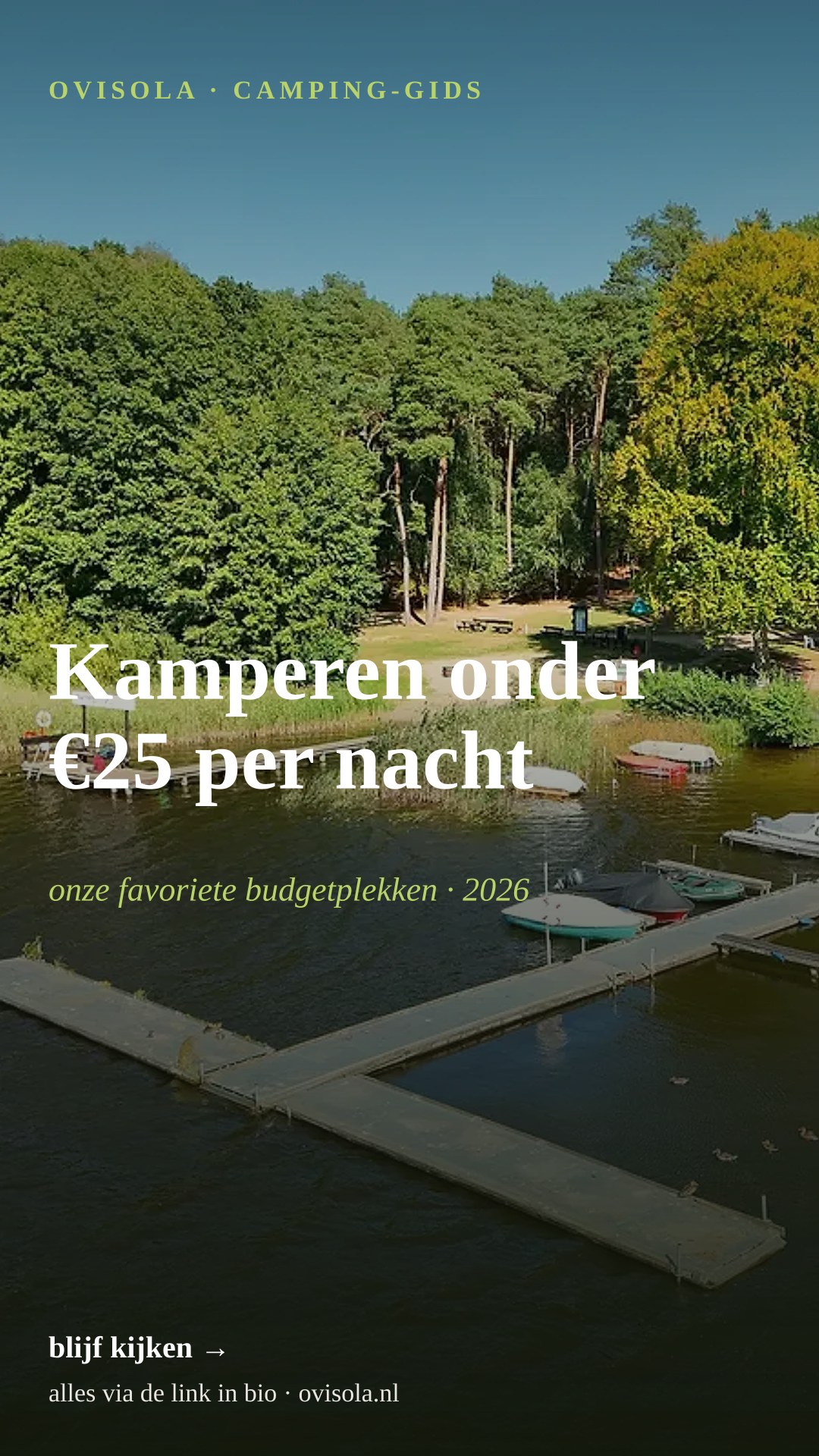 Kamperen onder €25 per nacht 💶